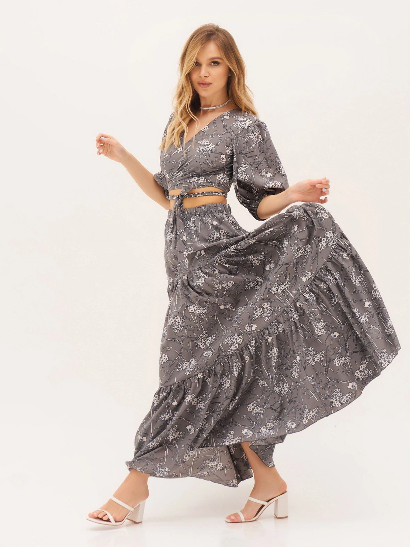 Костюми ISSA Plus модель 13328_grey Фото