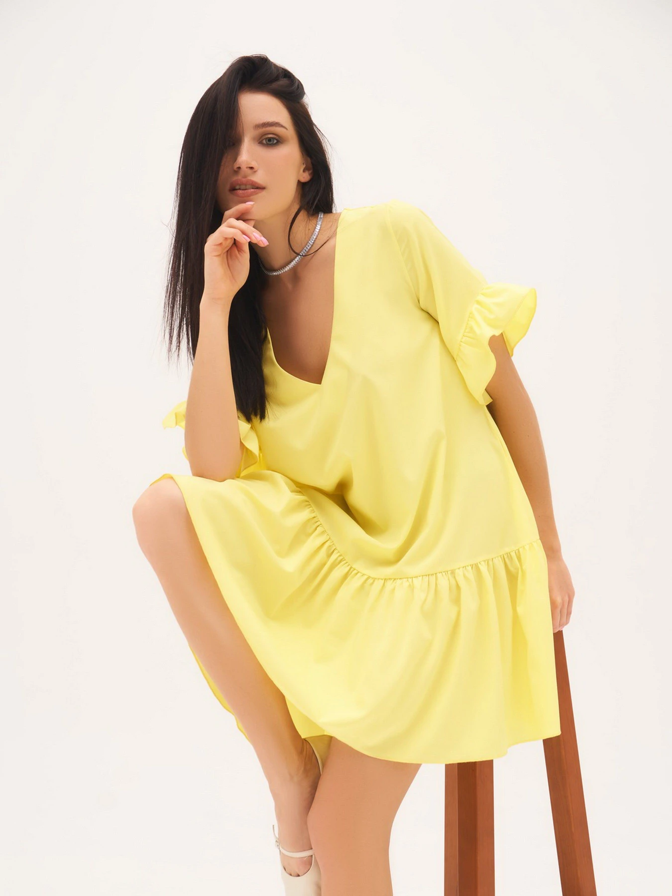 Платья ISSA Plus модель 13306_yellow Фото