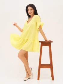Платья ISSA Plus модель 13306_yellow Фото