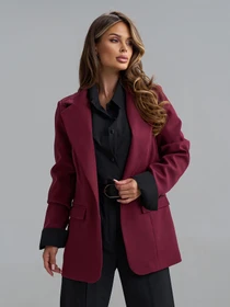Піджаки ISSA Plus модель 15853_бордовый Фото