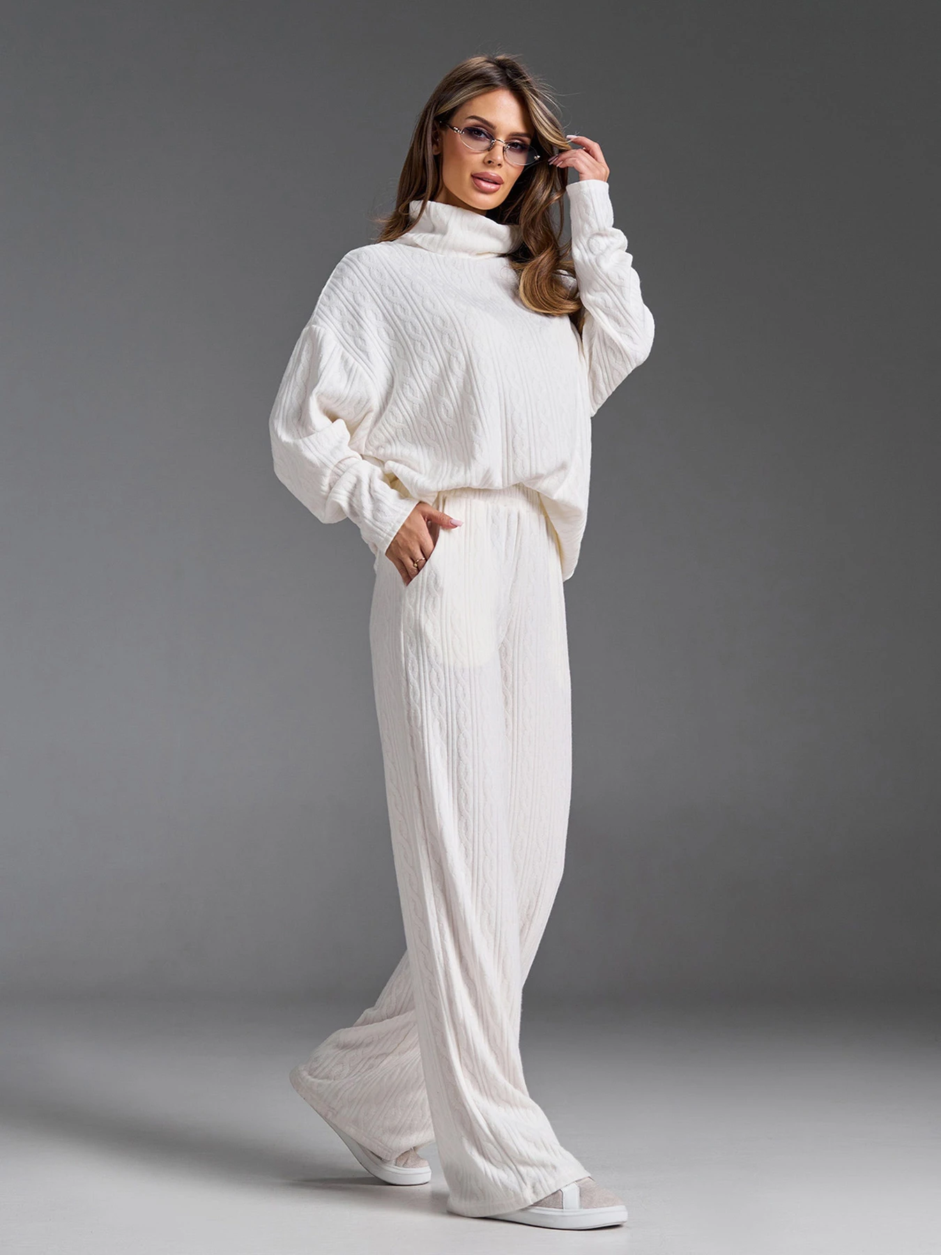 Костюмы ISSA Plus модель 15857_молочный Костюмы ISSA Plus модель 15857_молочный Фото