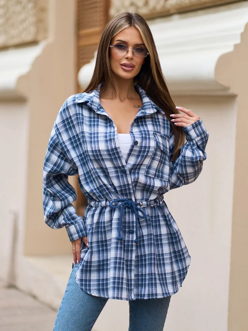Рубашки ISSA Plus модель 15872_мультиколор Фото