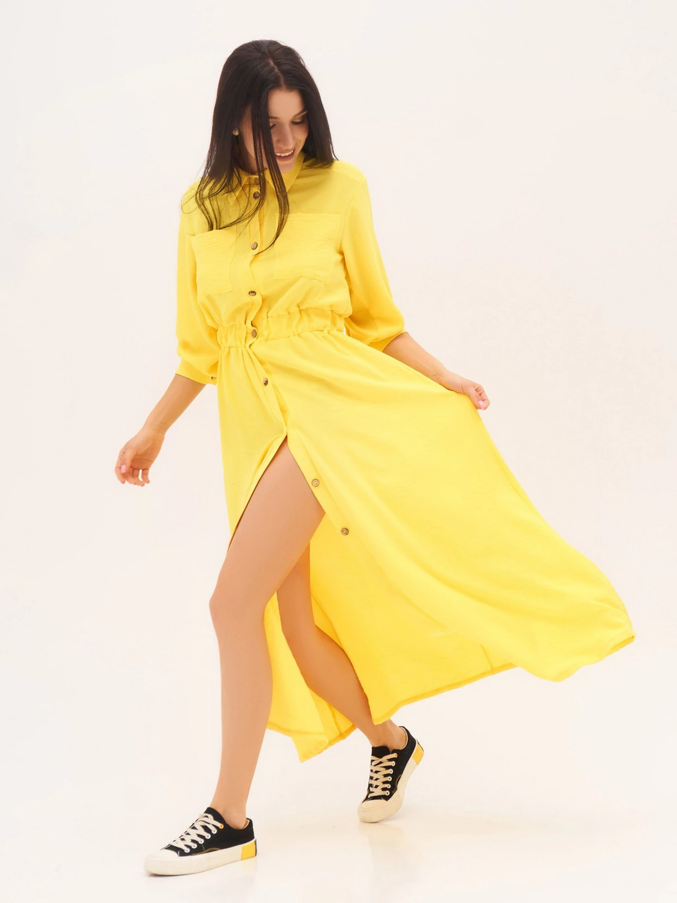 Платья ISSA Plus модель SA-169_yellow Фото