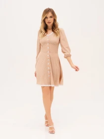 Платья ISSA Plus модель SA-393_beige Фото