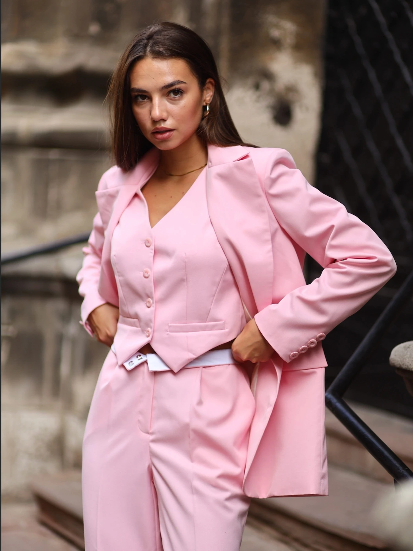 Брюки BUDZIKO Rose модель RS-PNK-PNTS-SS23 Фото