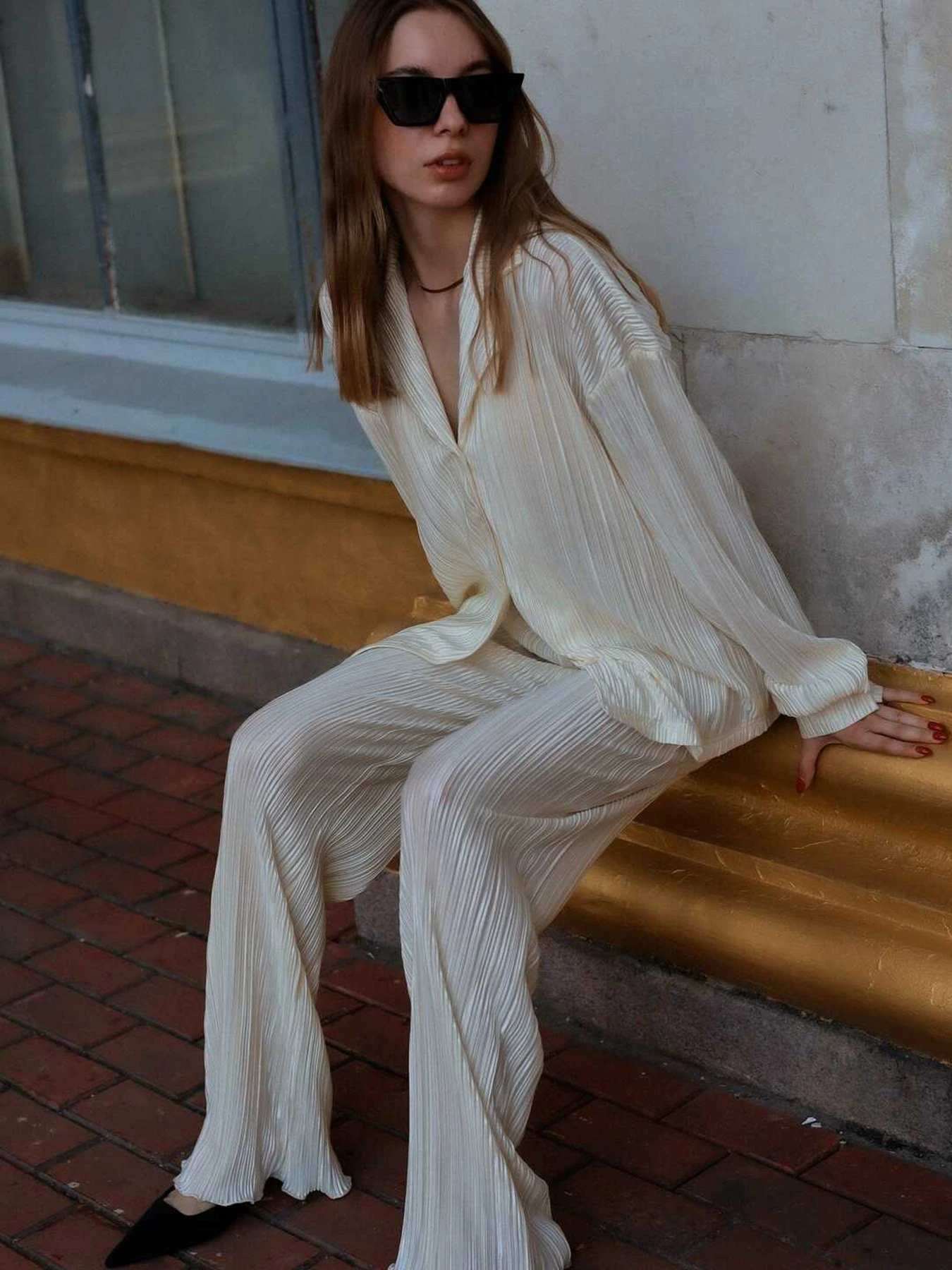 Рубашки BUDZIKO Amelia модель AML-WHT-SHRT-SS22 Фото