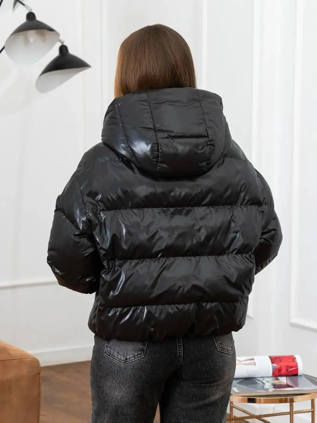 Куртки и дубленки UVENTUM модель 1130-lak-BM-BLC Фото