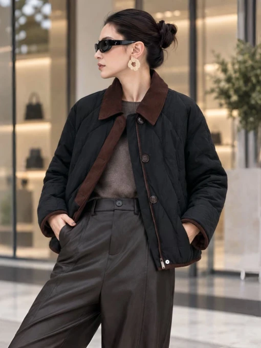 Куртки и дубленки VIVA WEAR Женская демисезонная куртка ультралегкая весна-осень Viva Wear модель 81065 модель 81065-black Фото