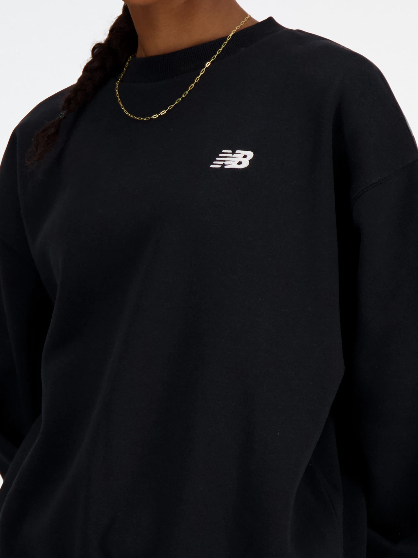 Худи и свитшоты New Balance Sport Essentials Fleece Crew модель WT41511BK Худи и свитшоты New Balance Sport Essentials Fleece Crew модель WT41511BK Фото