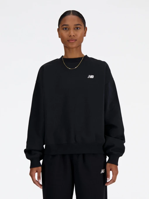 Худи и свитшоты New Balance Sport Essentials Fleece Crew модель WT41511BK Фото