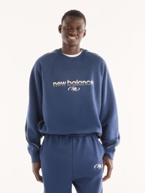 Худі та світшоти New Balance Trackside Fleece Crew модель MT6255WPNNY Фото