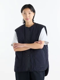 Куртки и дубленки New Balance Quilted Vest модель WJ62U33ODNT Фото