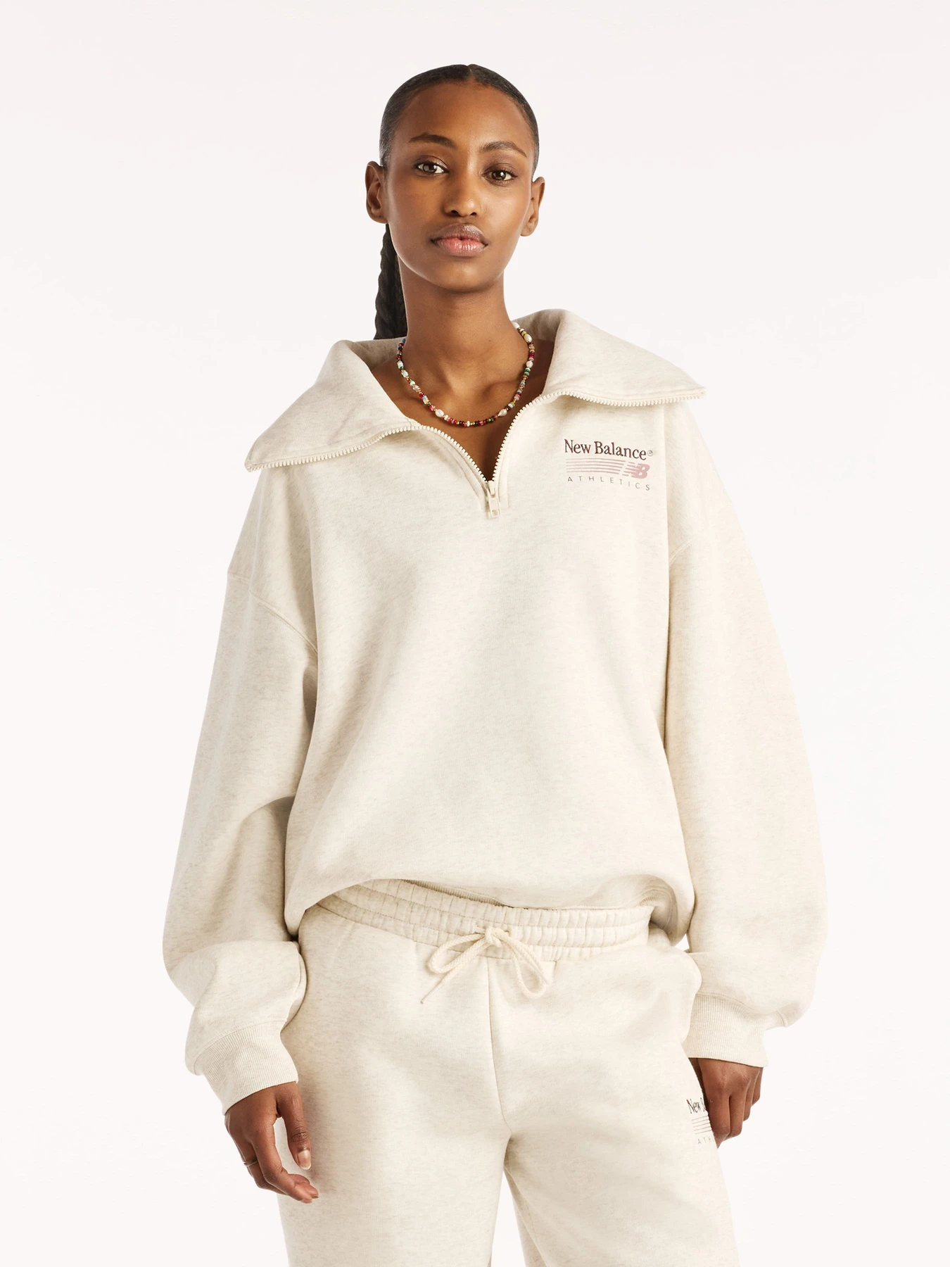 Худи и свитшоты New Balance Trackside Fleece Half Zip модель WT62W1XDLIT Худи и свитшоты New Balance Trackside Fleece Half Zip модель WT62W1XDLIT Фото