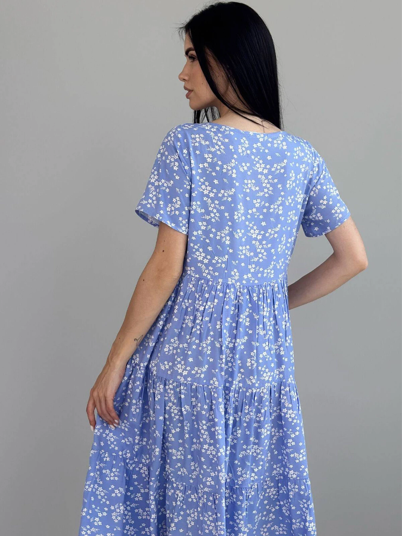 Сукні NENKA модель nenka3835-c01-blakitnij-print Сукні NENKA модель nenka3835-c01-blakitnij-print Фото