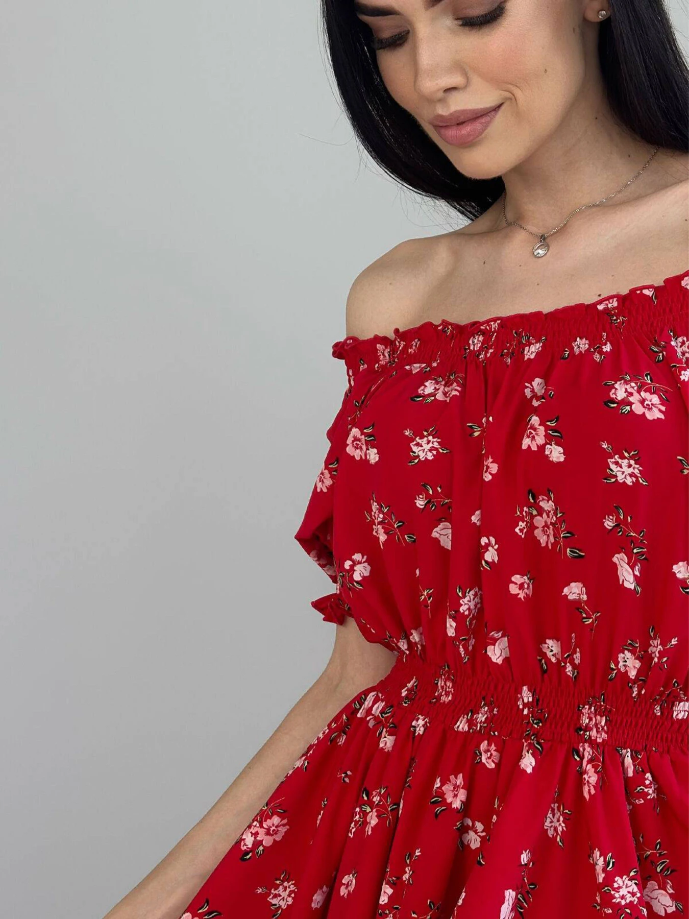 Платья NENKA Одежда модель nenka3839-c01-chervonij-print Фото