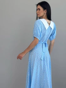 Платья NENKA Одежда модель nenka3842-c02-blakitnij-print Фото