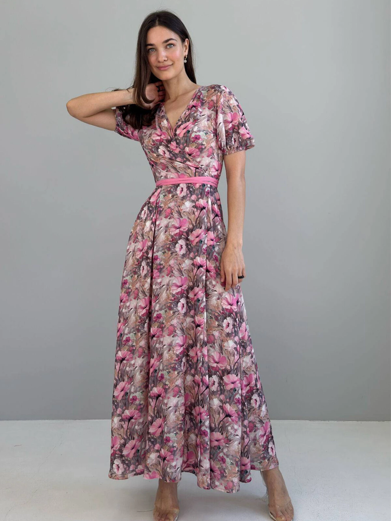 Сукні NENKA модель nenka3826-c01-rozhevij-print Сукні NENKA модель nenka3826-c01-rozhevij-print Фото