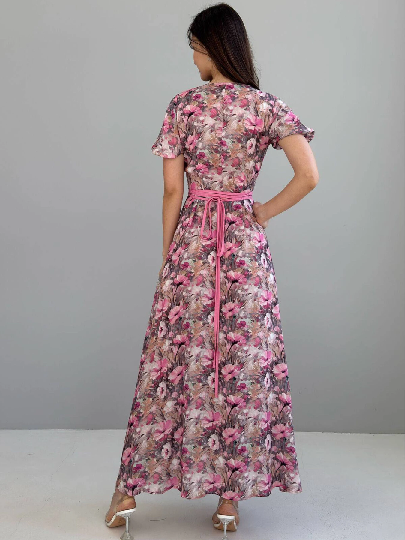 Сукні NENKA модель nenka3826-c01-rozhevij-print Сукні NENKA модель nenka3826-c01-rozhevij-print Фото