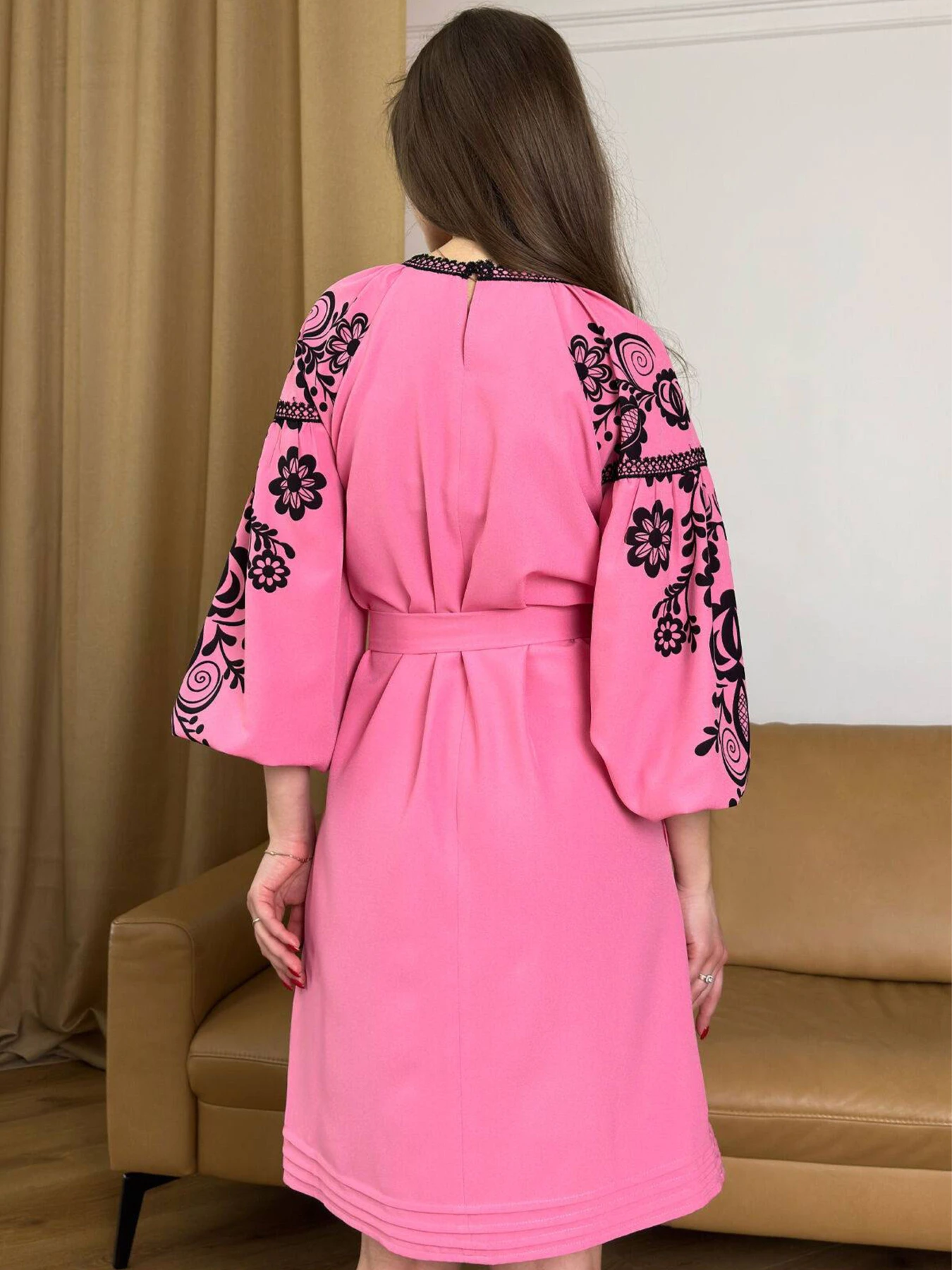 Сукні NENKA модель nenka3500-c06-rozhevij-print Сукні NENKA модель nenka3500-c06-rozhevij-print Фото