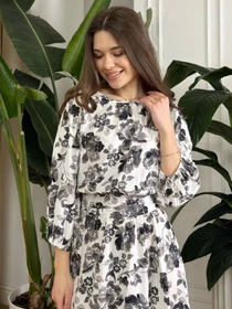 Сукні NENKA модель nenka3808-01-molochnij-print Фото