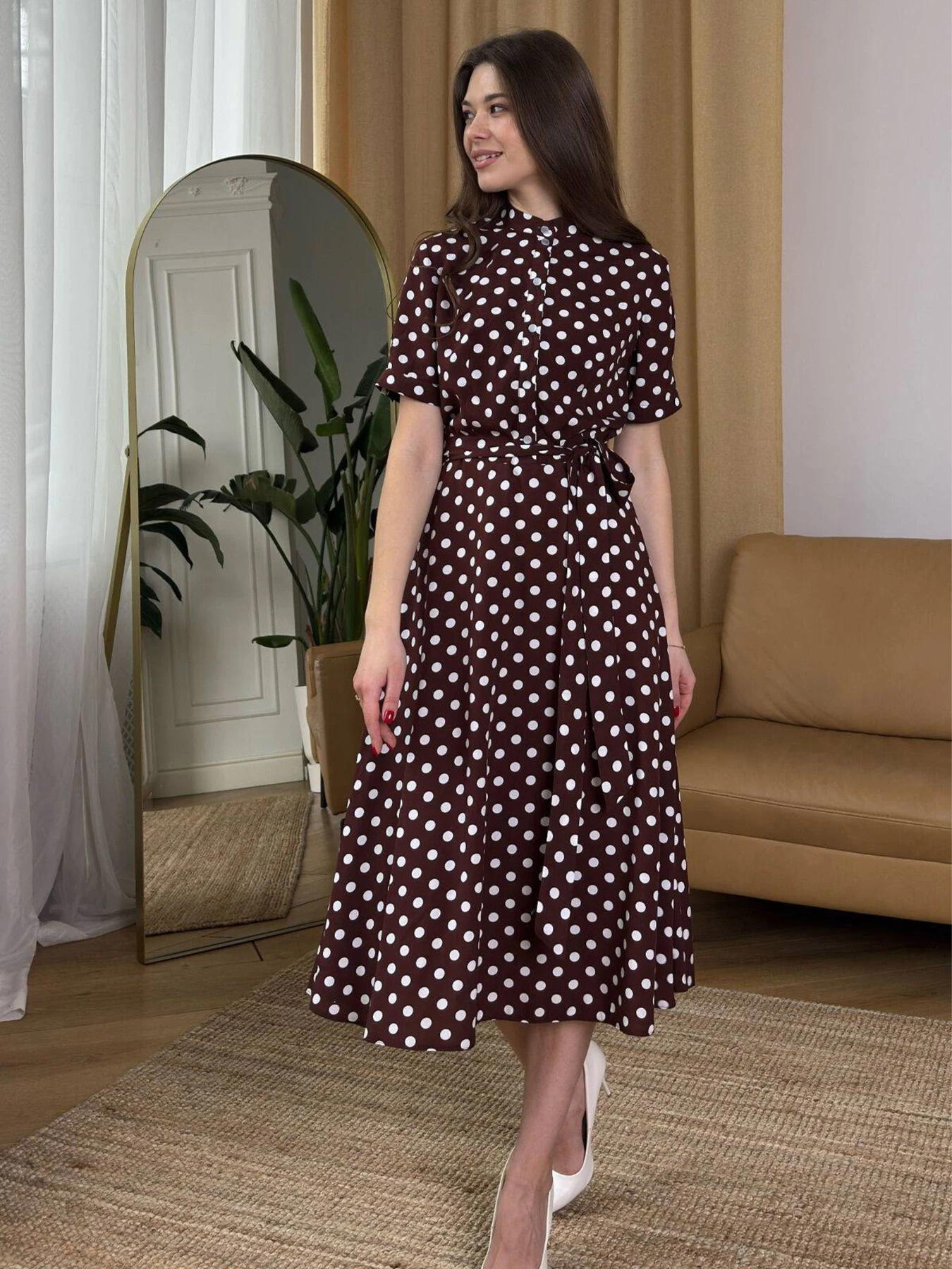 Сукні NENKA модель nenka3809-01-shokoladnij-print Сукні NENKA модель nenka3809-01-shokoladnij-print Фото