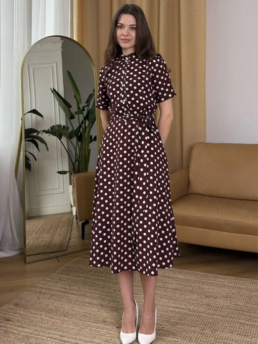 Сукні NENKA модель nenka3809-01-shokoladnij-print Фото