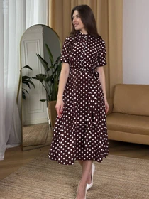 Сукні NENKA модель nenka3809-01-shokoladnij-print Фото