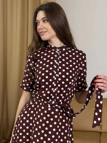 Сукні NENKA модель nenka3809-01-shokoladnij-print Фото
