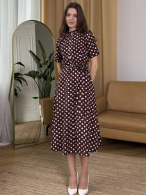 Сукні NENKA модель nenka3809-01-shokoladnij-print Фото