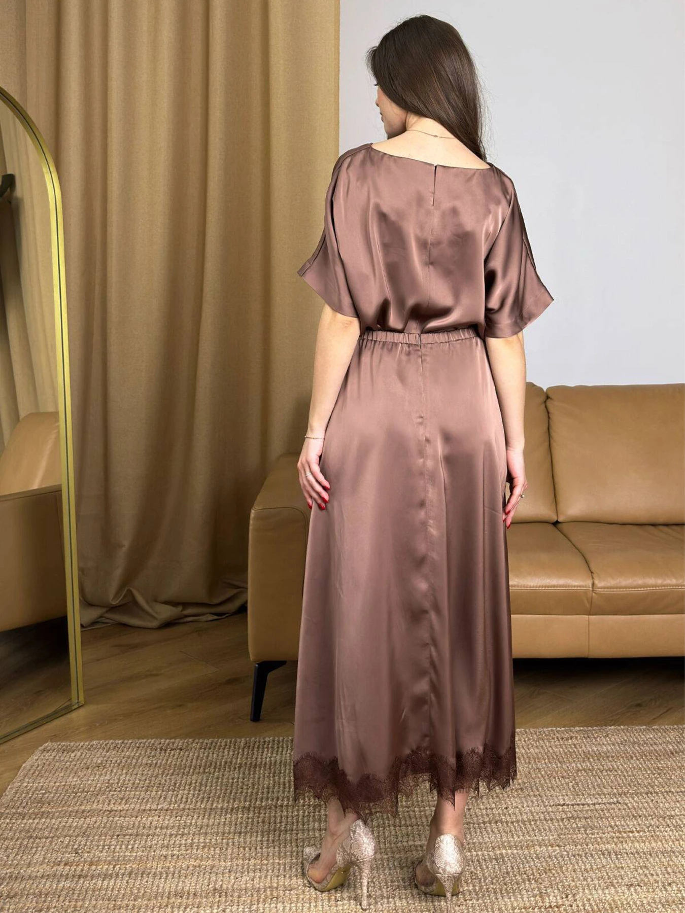Юбки NENKA модель nenka3815-01-shokoladnij Юбки NENKA модель nenka3815-01-shokoladnij Фото