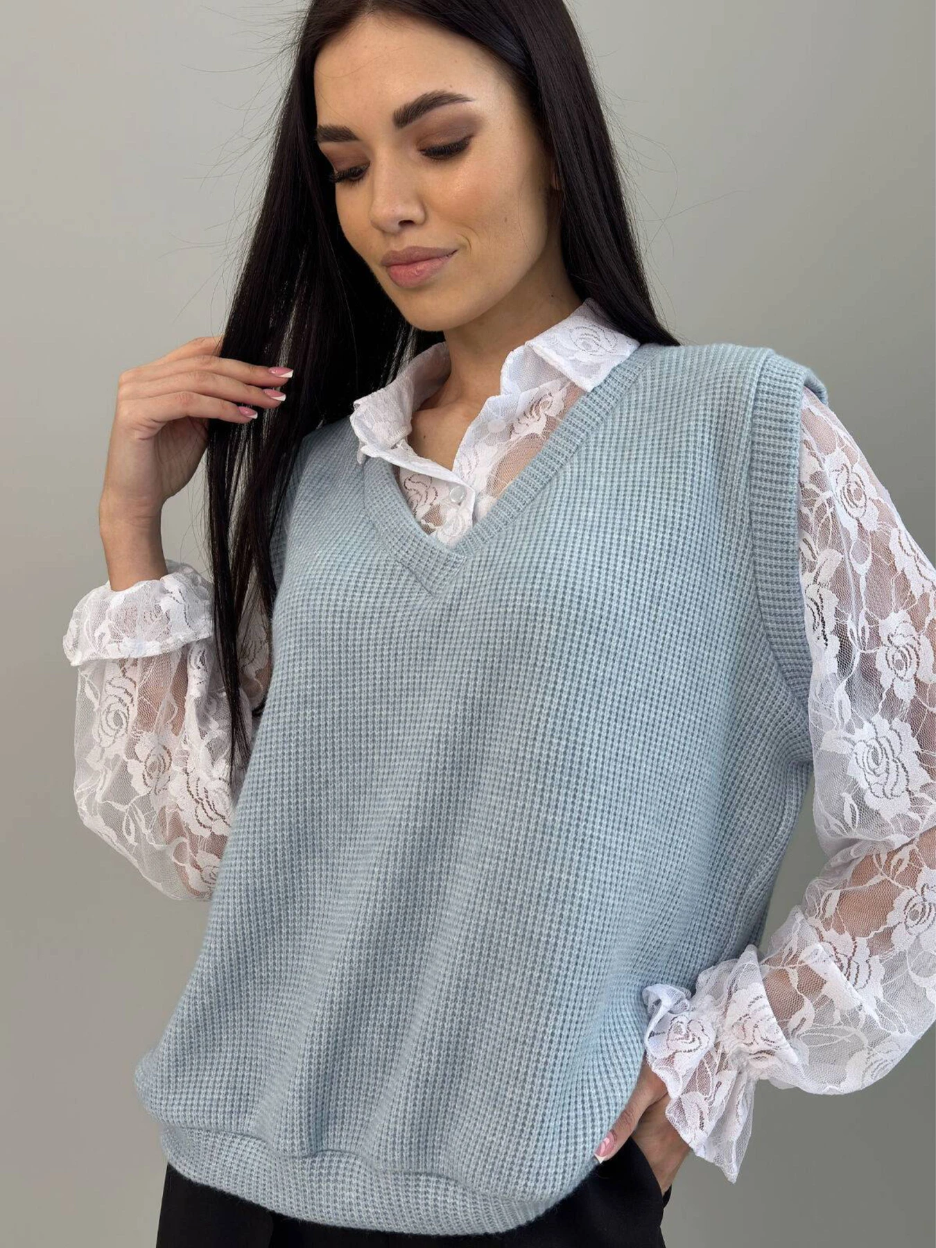 Свитеры и кардиганы NENKA модель nenka3802-c01-srij Свитеры и кардиганы NENKA модель nenka3802-c01-srij Фото