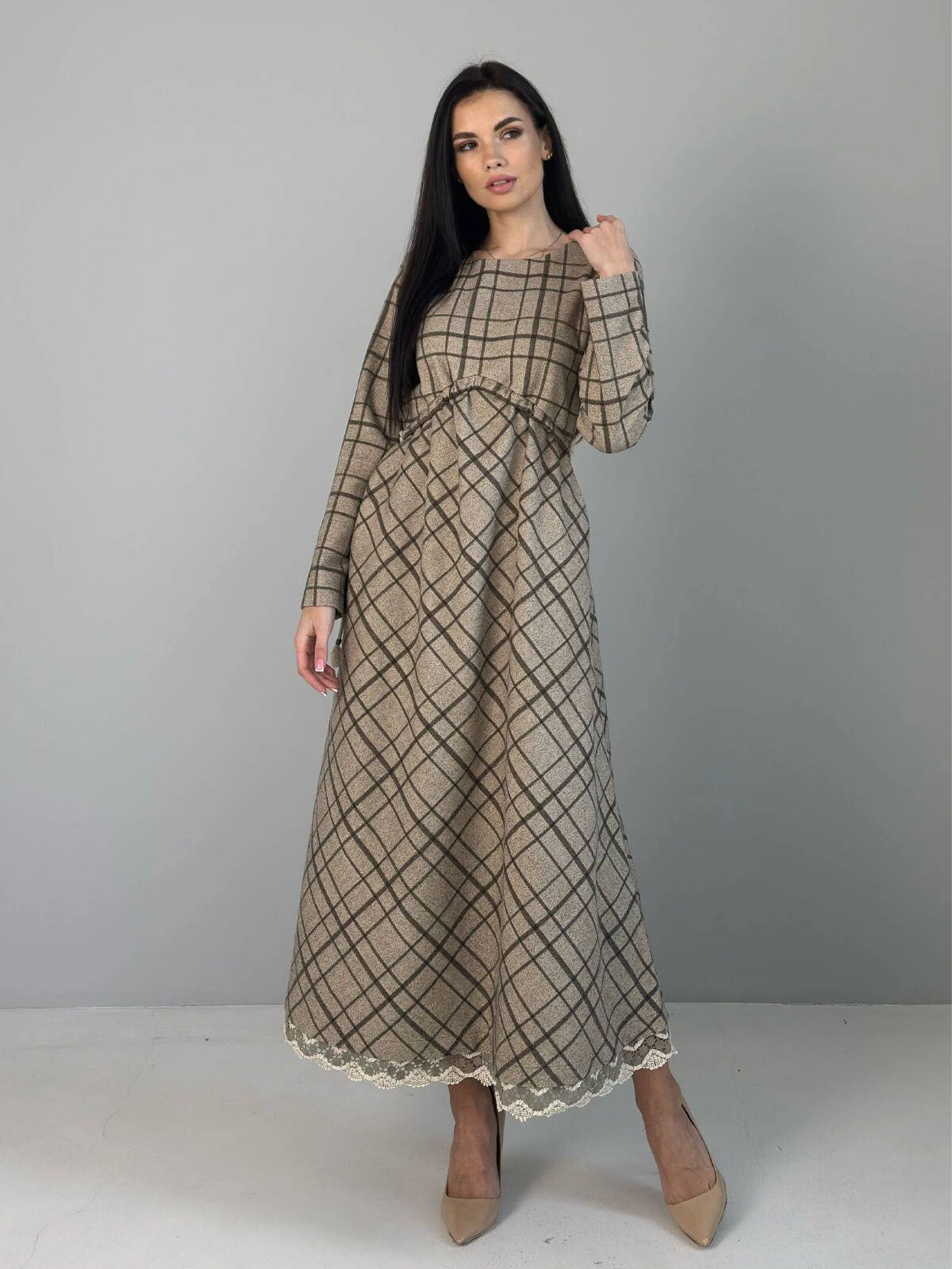Сукні NENKA модель nenka3784-c01-olivkovij-print Сукні NENKA модель nenka3784-c01-olivkovij-print Фото