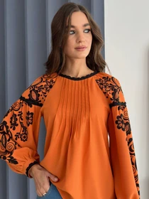 Вышиванки NENKA модель nenka3503-c04-terakotovij-print Фото