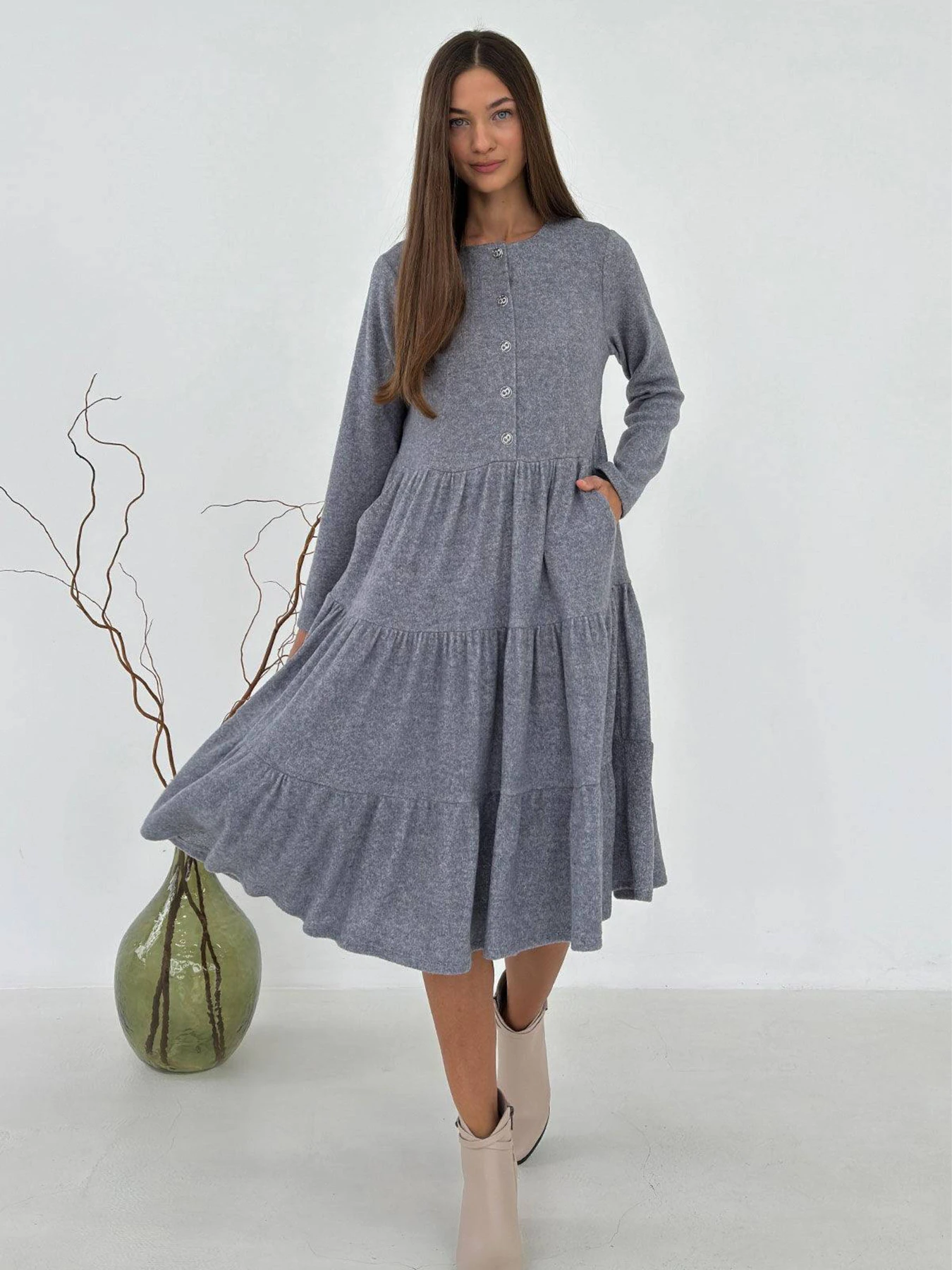 Сукні NENKA модель nenka3610-01-srij Сукні NENKA модель nenka3610-01-srij Фото
