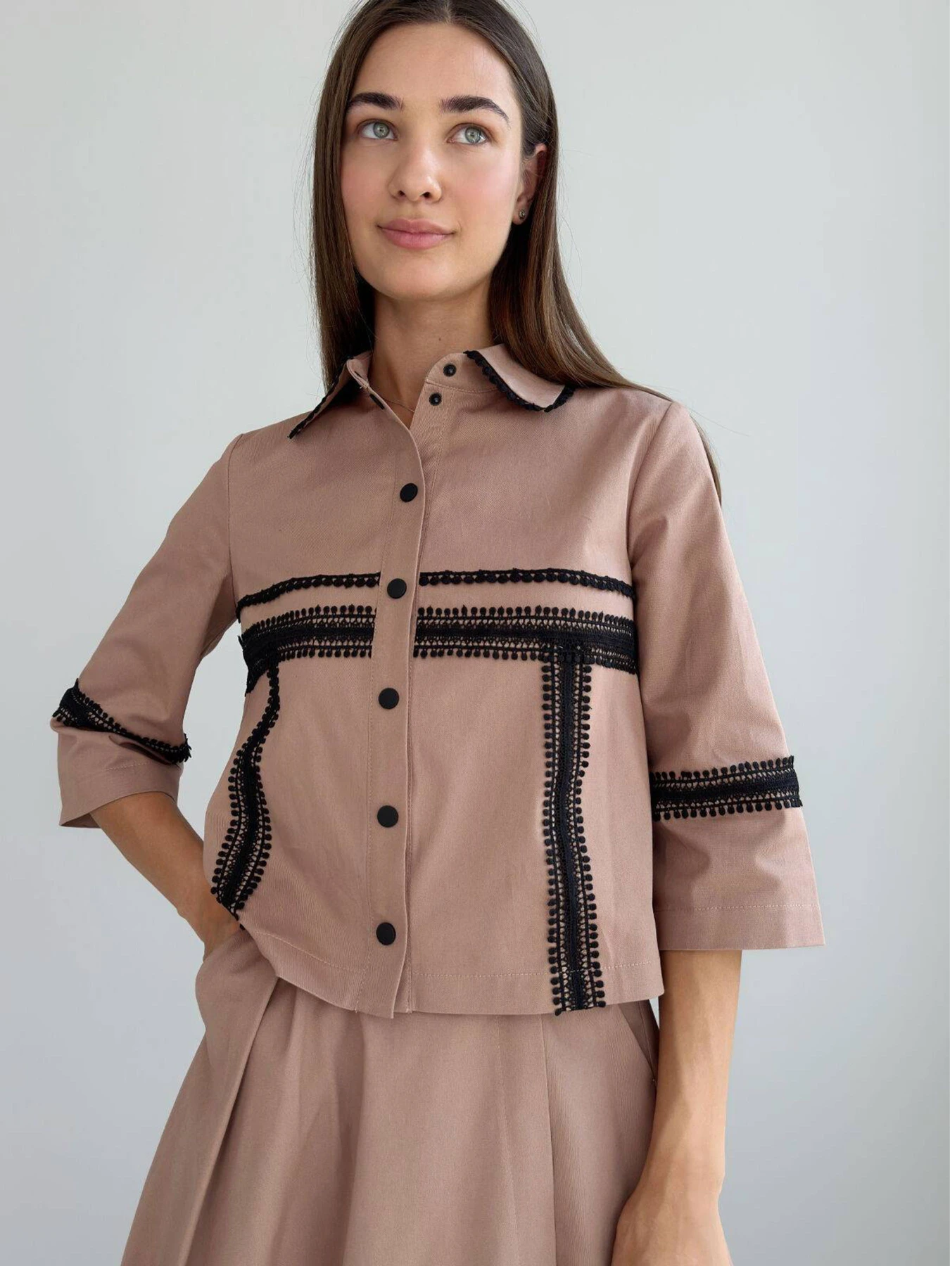 Сорочки NENKA модель nenka3734-c02-mokko Сорочки NENKA модель nenka3734-c02-mokko Фото