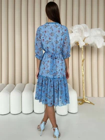 Платья NENKA Одежда модель nenka3384-01-blakitnij-print Фото