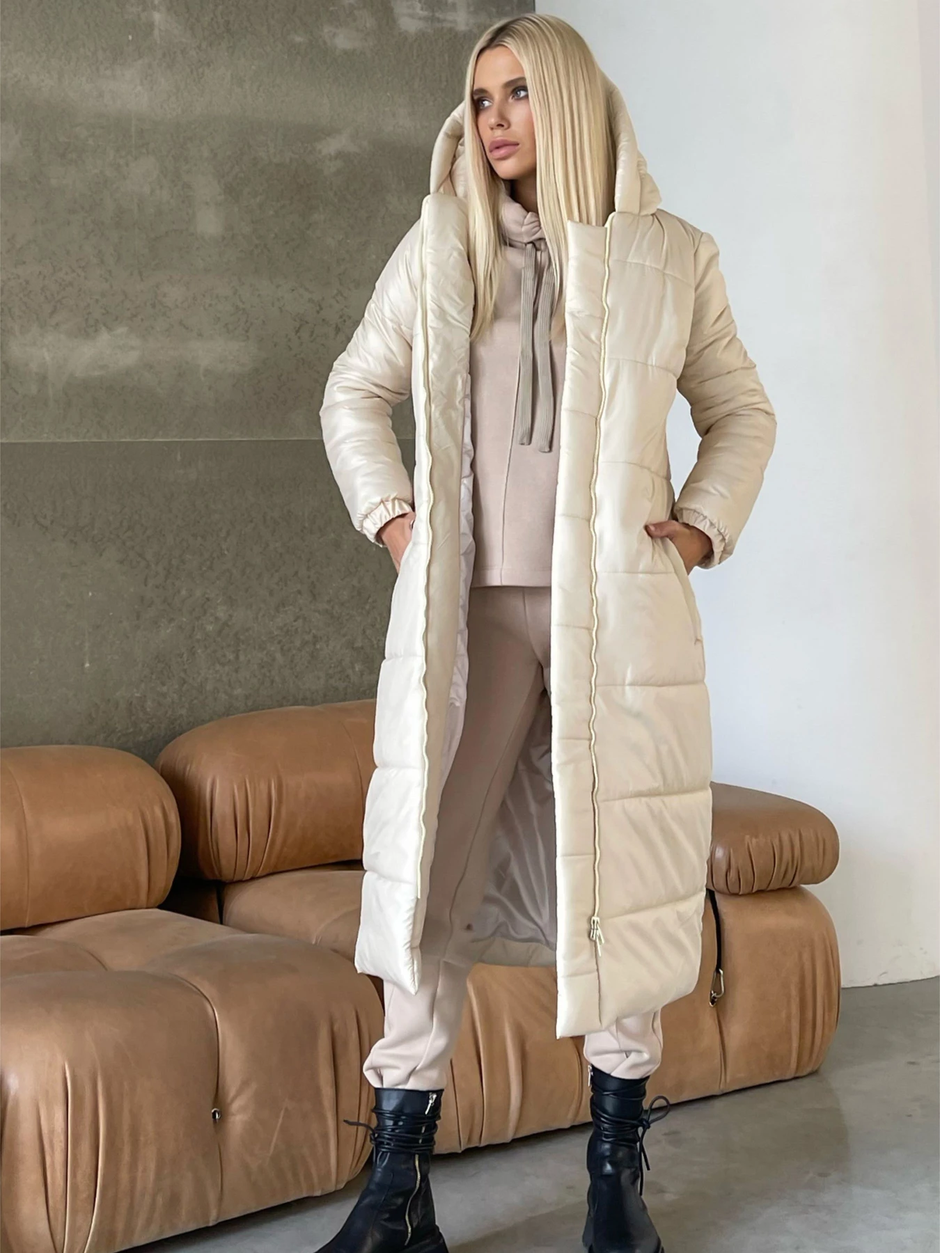 Куртки и дубленки NENKA модель nenka3362-c01-molochnij Куртки и дубленки NENKA модель nenka3362-c01-molochnij Фото