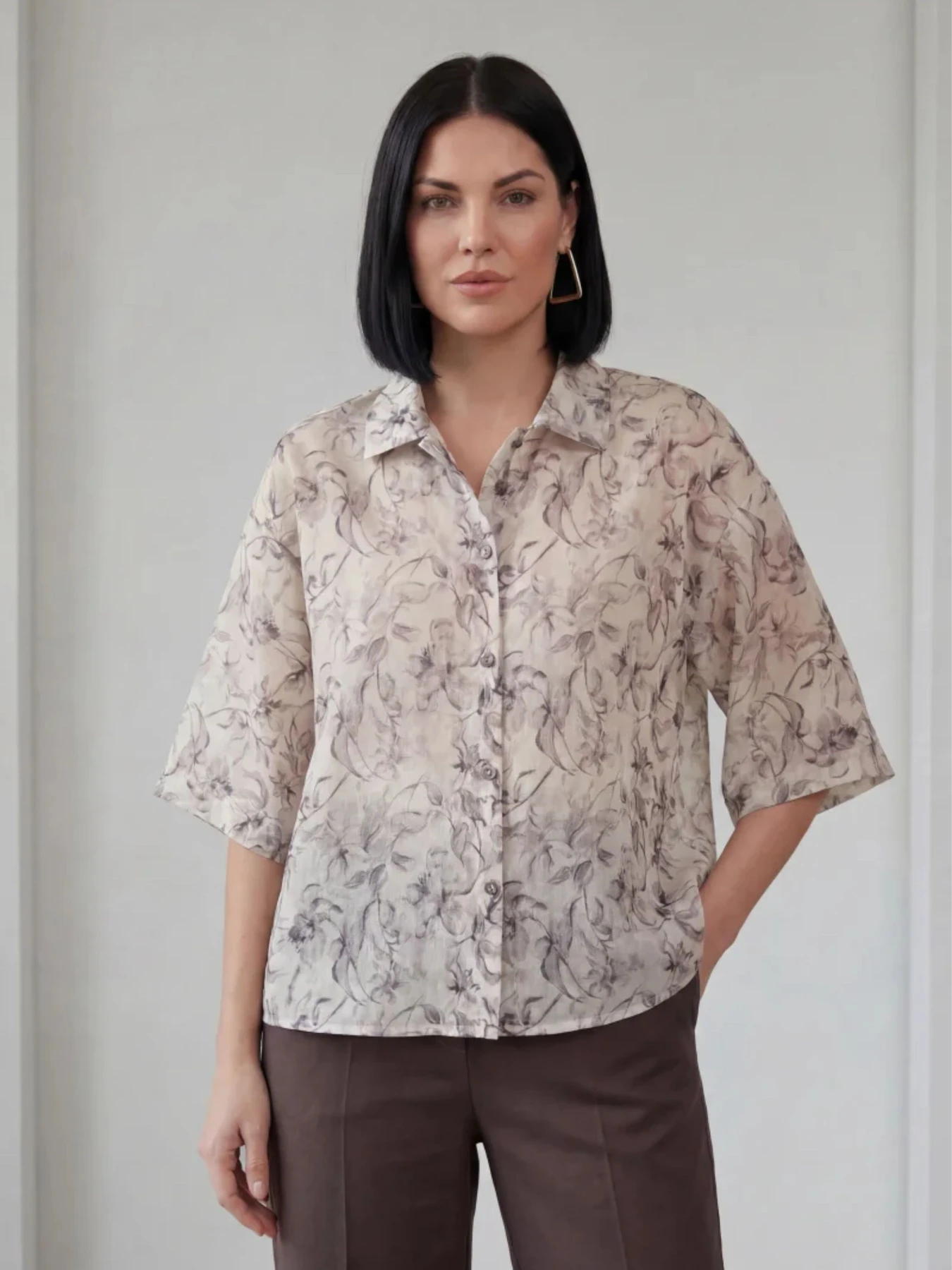 Рубашки Nita модель bluza-n1008-26-cvt-2-popelqstij Фото