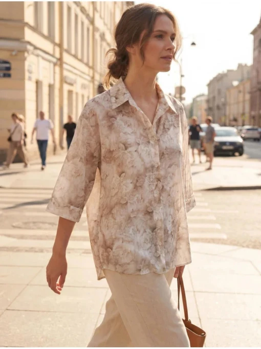 Рубашки Nita модель bluza-n1008-26-late Фото