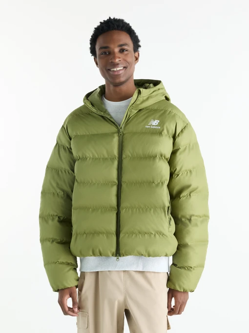 Куртки та дублянки New Balance Boston Puffer модель MJ62G17OGEE Фото