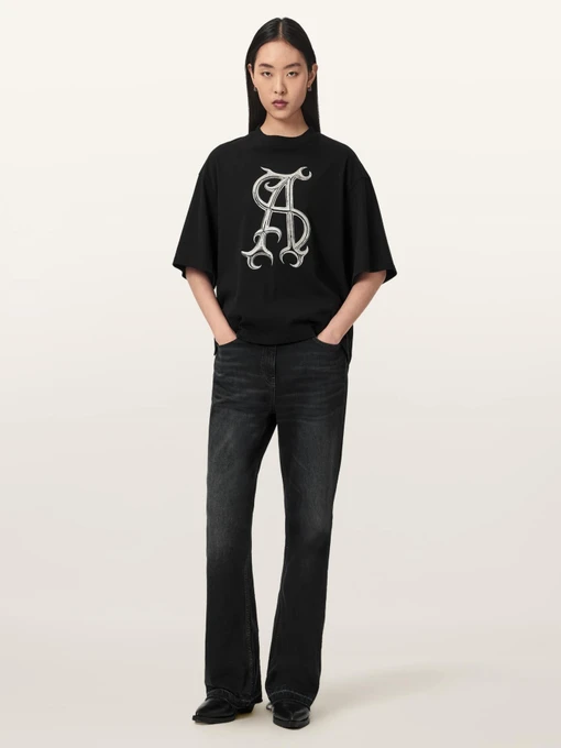 Бавовняна Жіноча Футболка All Saints Reflex Amelie фото 2