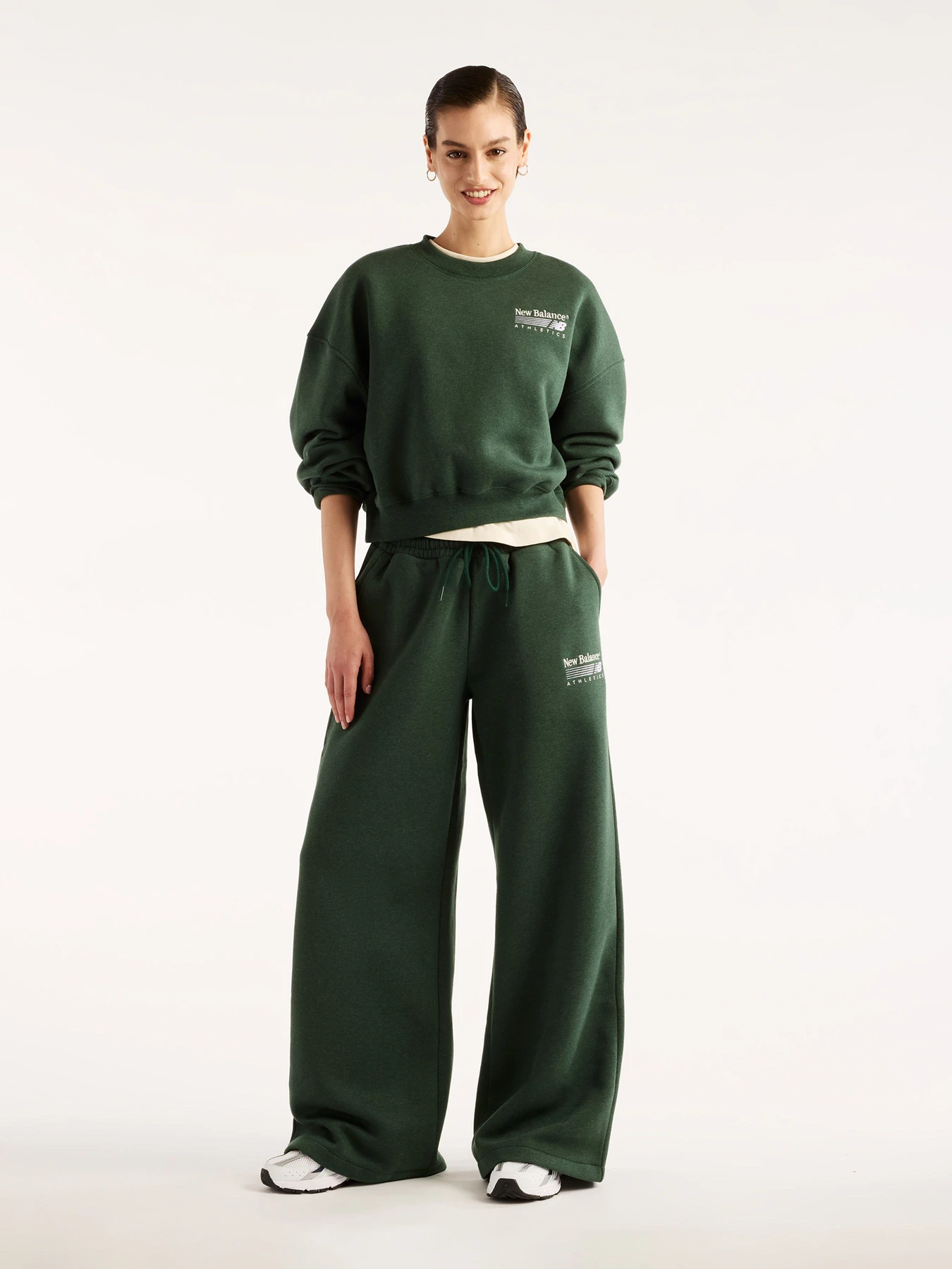 Брюки New Balance Trackside Fleece модель WB62983ANDG Фото