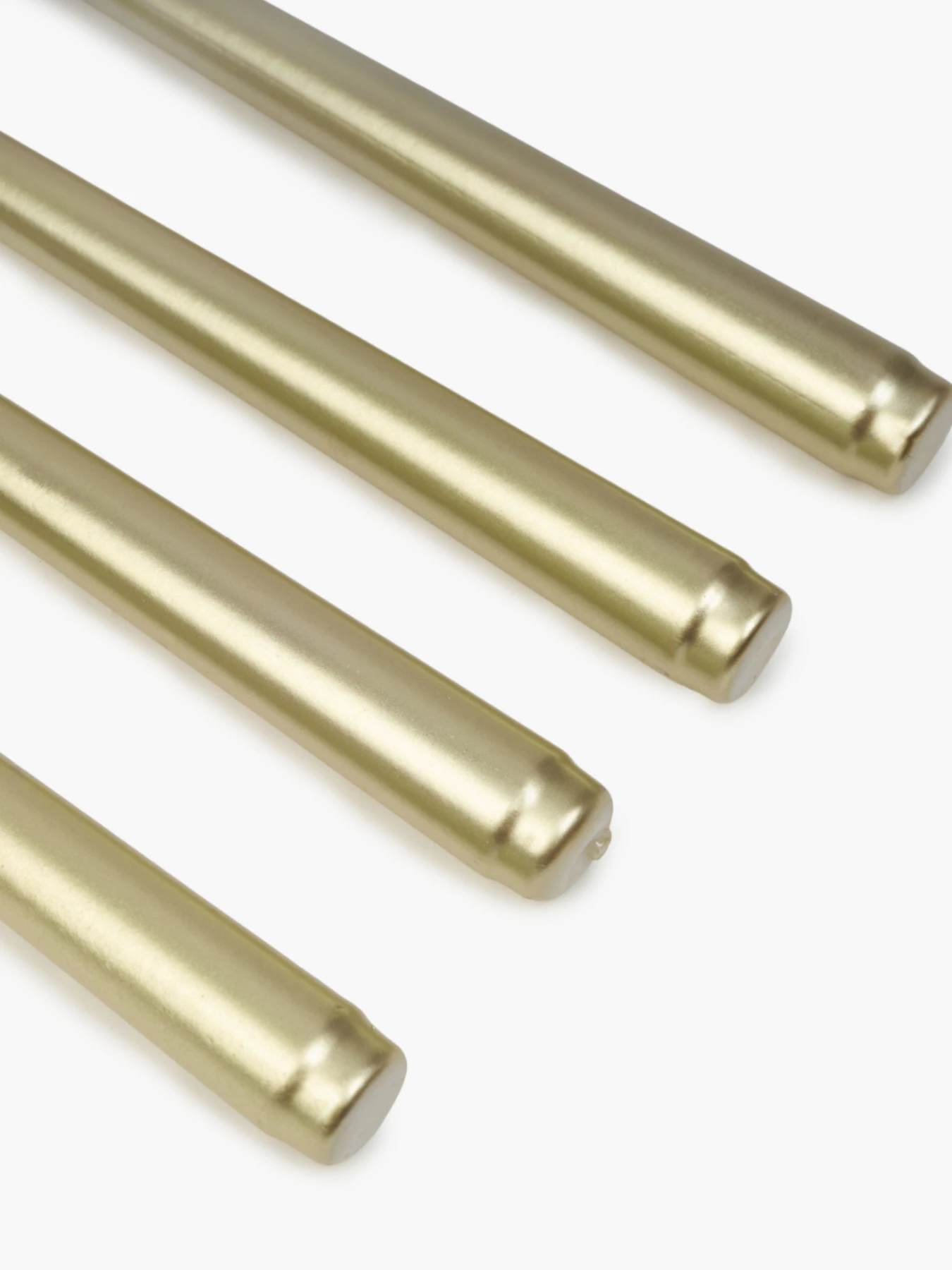 Набор столовых свечей 4 шт. шампань металлик MBM HOME модель FR-17 METALLIC CHAMPAGNE Набор столовых свечей 4 шт. шампань металлик MBM HOME модель FR-17 METALLIC CHAMPAGNE Фото