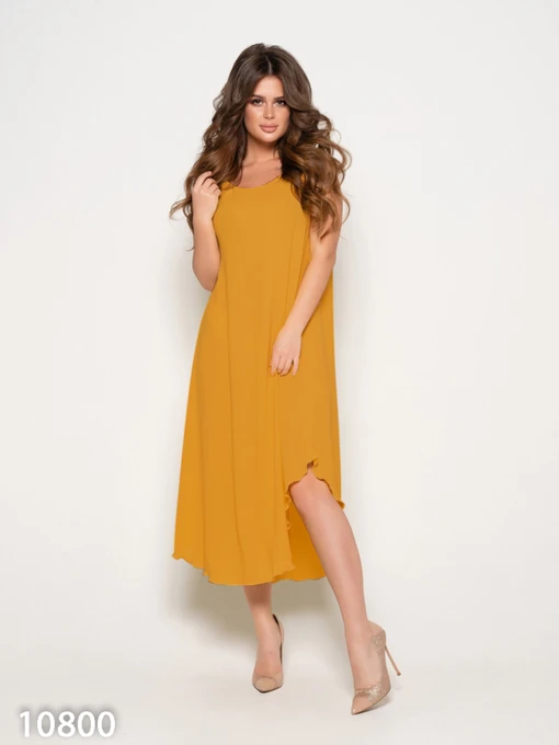 Сукні ISSA Plus модель 10800_mustard Фото