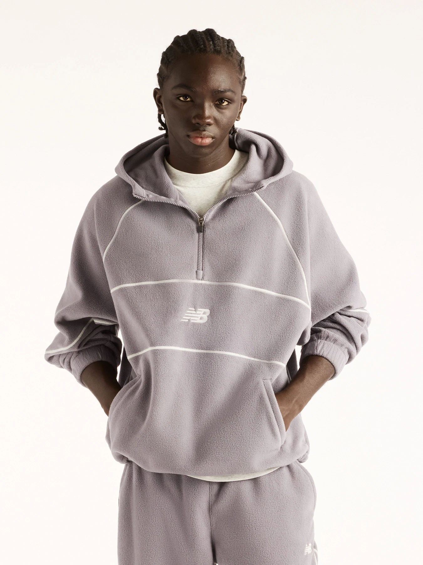 Худі та світшоти New Balance Trackside Polar Fleece модель MT62N1TYOFG Фото