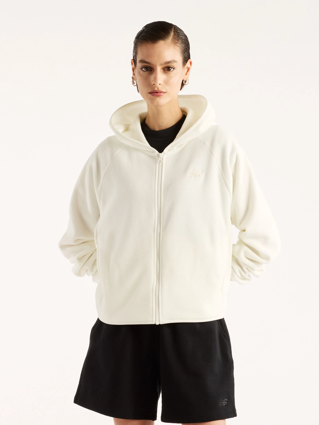 Худи и свитшоты New Balance Textured Fleece Full Zip модель WJ62V29LSST Худи и свитшоты New Balance Textured Fleece Full Zip модель WJ62V29LSST Фото