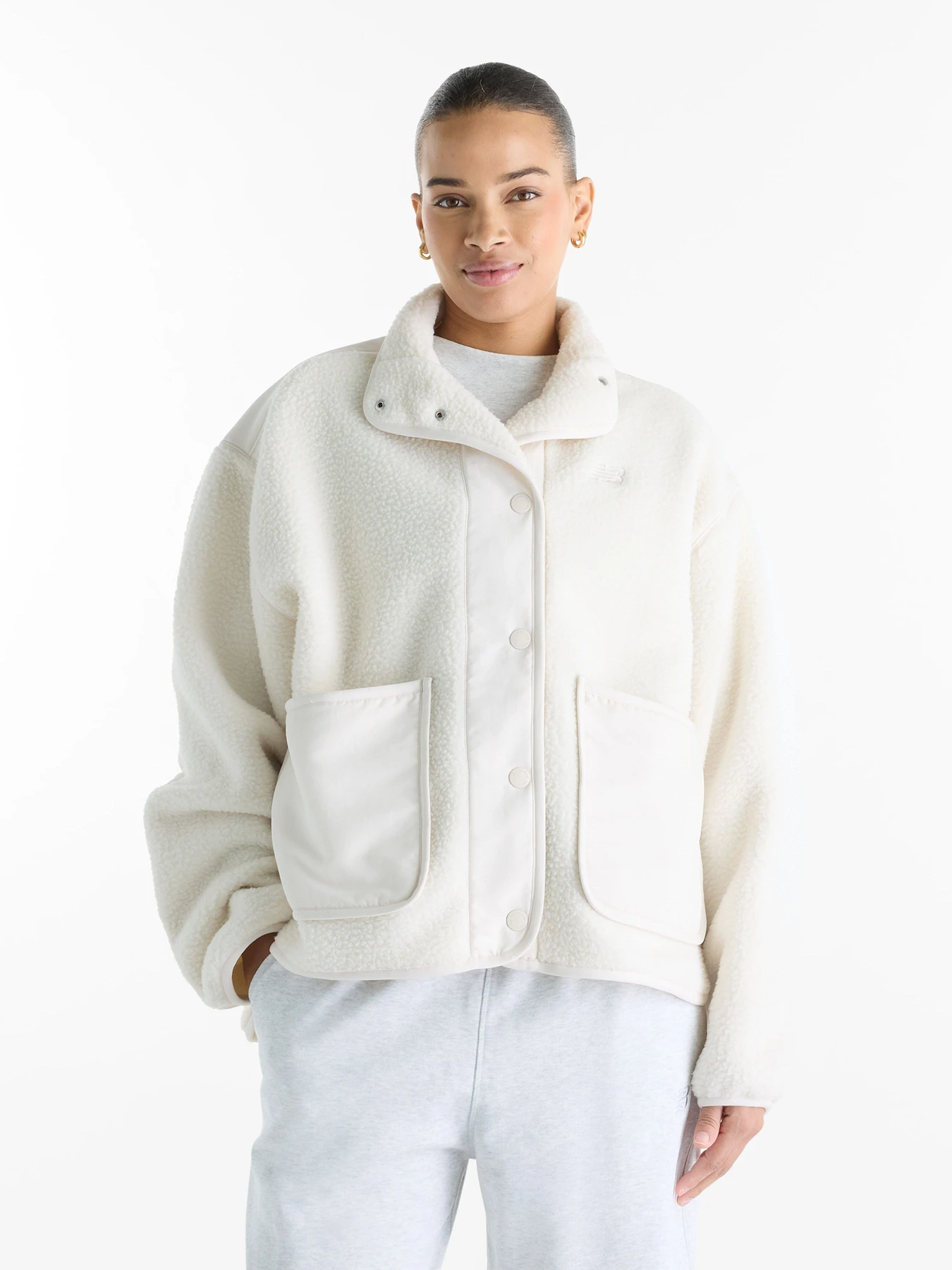 Куртки и дубленки New Balance High Pile Fleece модель WJ62Q8YDLIN Фото