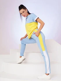 Костюмы ISSA Plus модель 12021_yellowblue Фото