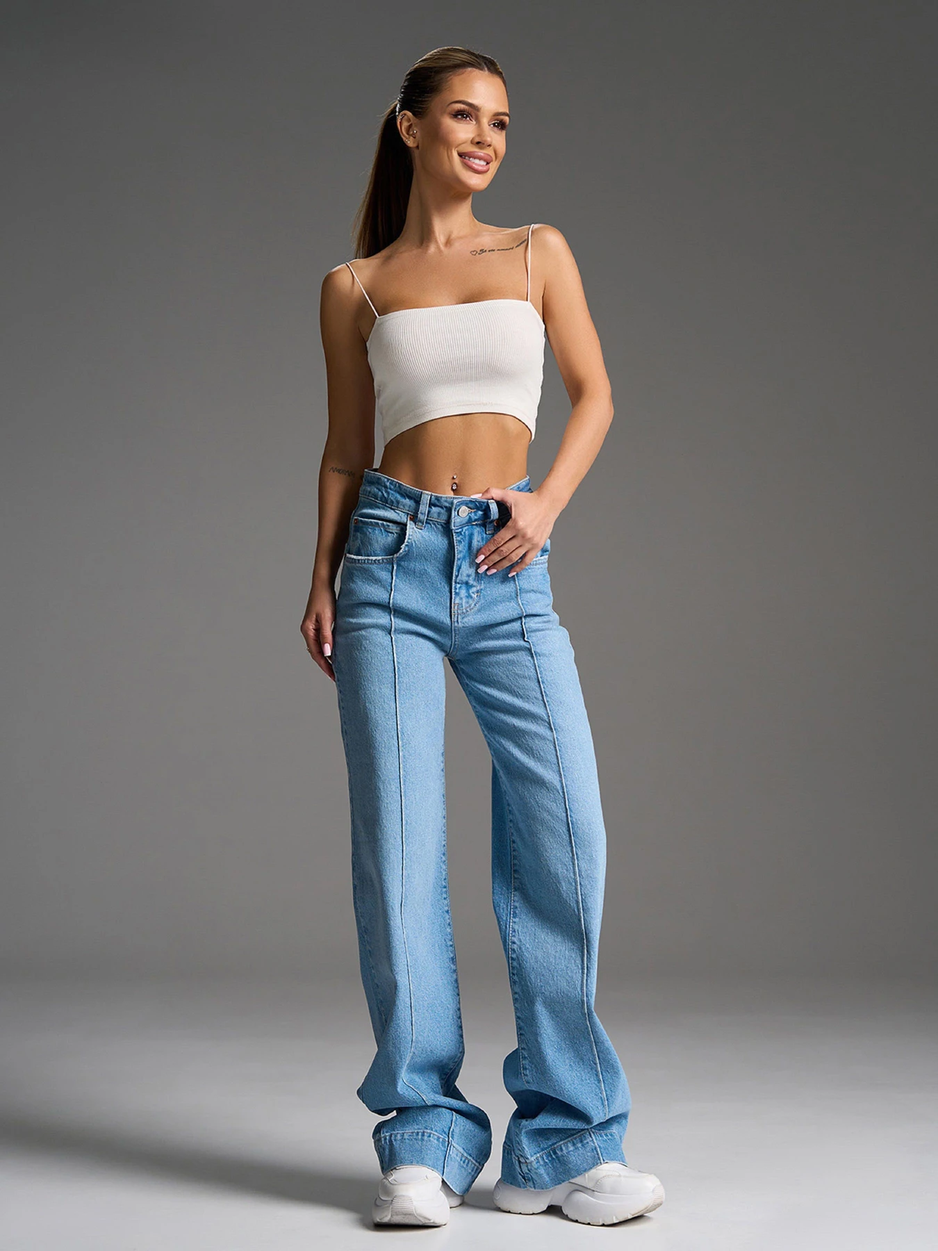 Джинсы ISSA Plus модель WN20-758_голубой Фото