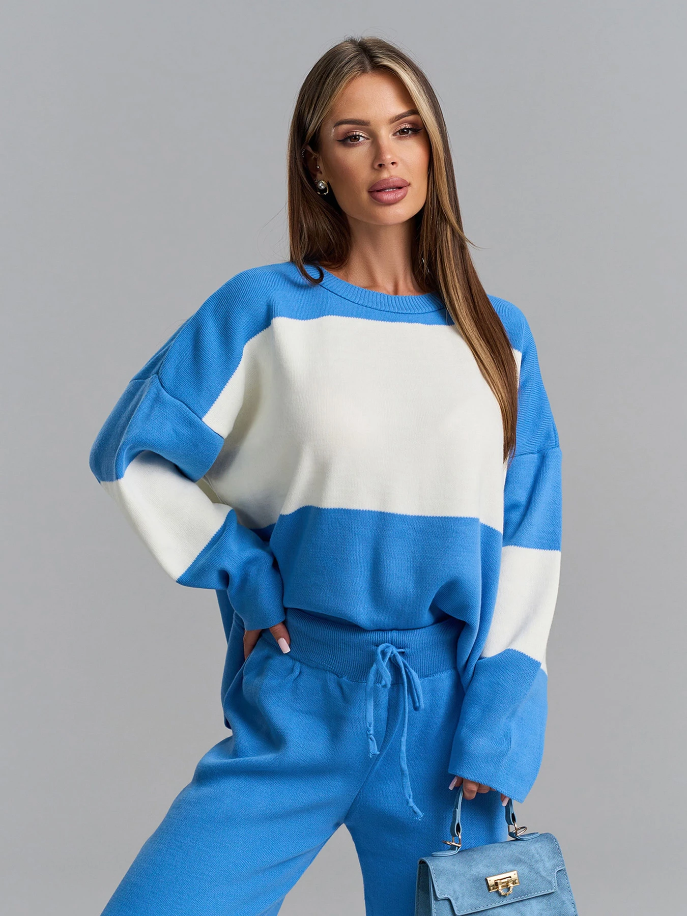 Костюмы ISSA Plus модель 15914_голубой Костюмы ISSA Plus модель 15914_голубой Фото